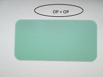 Plastic labels 50x100x0,4mm groen geen gaten per 1.000 stuks