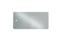 Aluminium label 30x60x0.5mm per 800 stuks